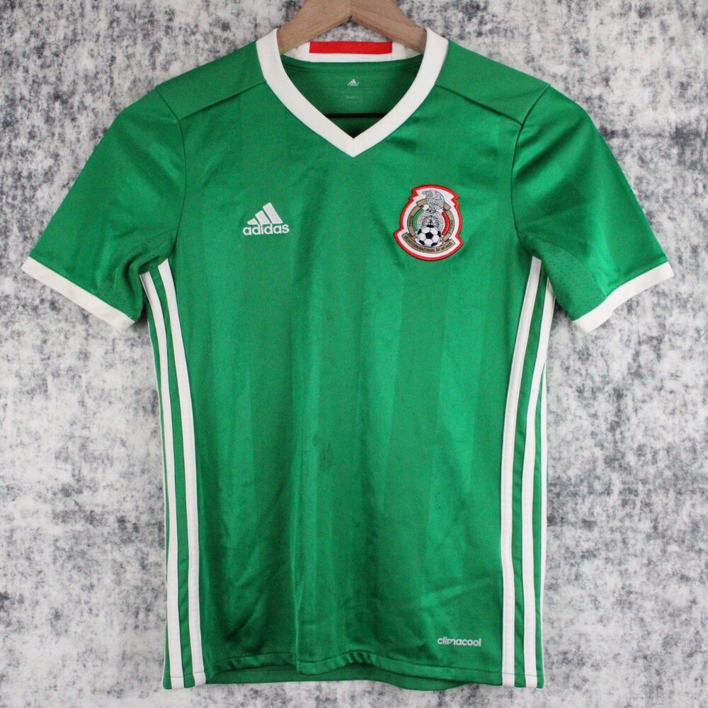 Adidas Youth M MEXICO 2016 2017 Home Football Soccer Jersey Climacool AC2728